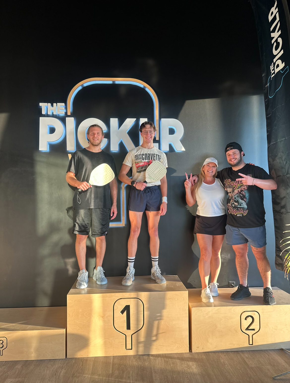 Players on the podium at The Pickler tournament